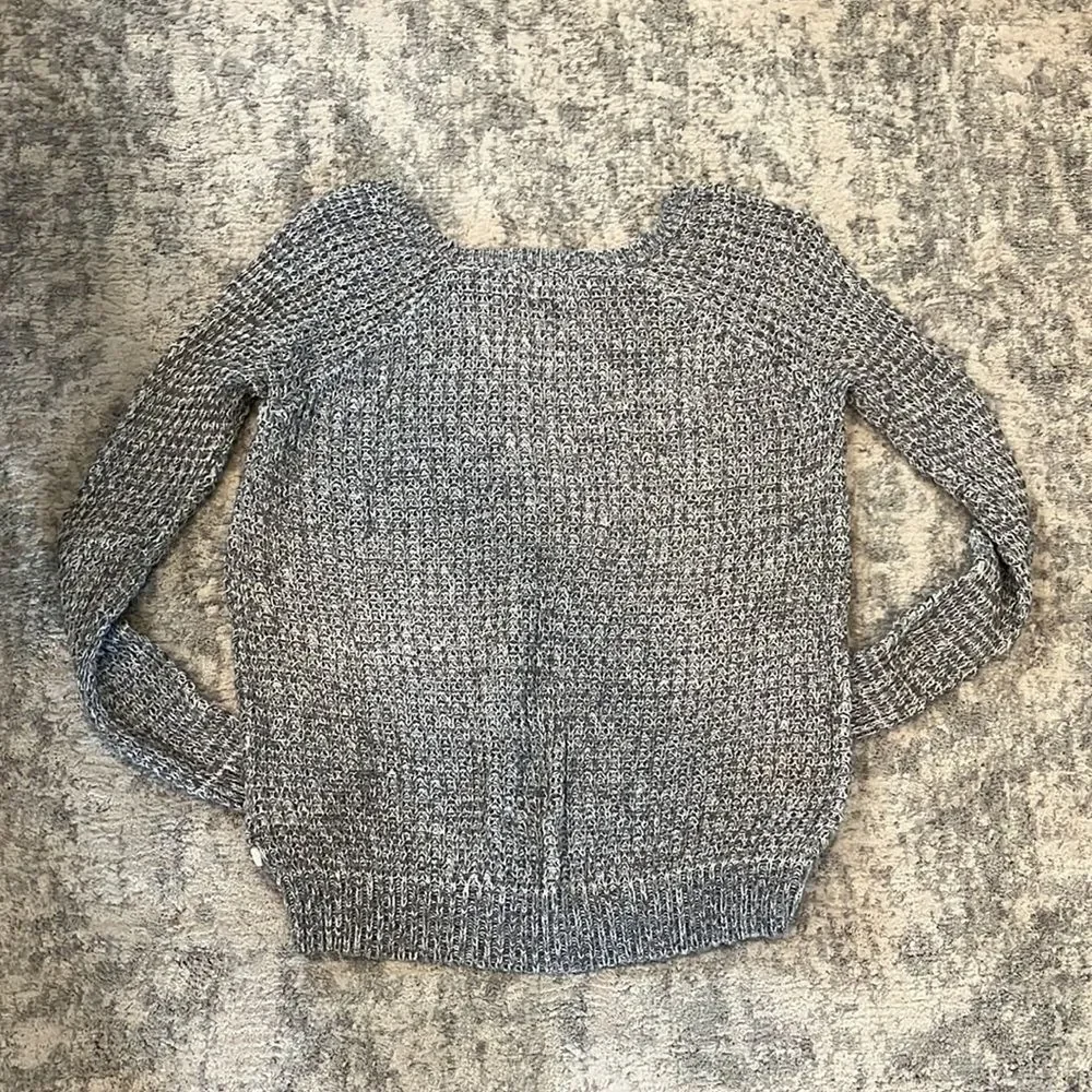 American Eagle Outfitters Gray Scoop Neck Sweater
